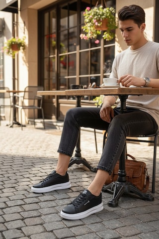 Enoch Düz Taban Stan Smith Casual Sneaker Siyah