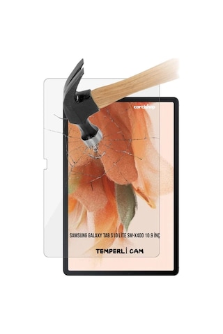 Samsung Galaxy Tab S10 Lite Sm-x400 Modeli İle Uyumlu Kırılmaz Tablet Temperli Cam Ekran Koruyucu