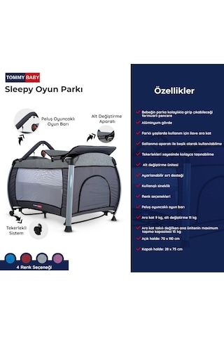 Tommybaby Sleepy Oyun Parkı Park Yatak