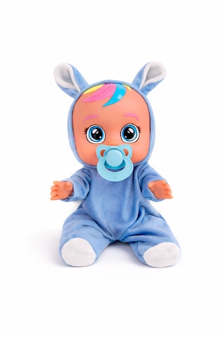 Ağlayan Ve Konuşan Et Bebek 20 Cm Su İçen Bebek Oyuncağı 3+ Yaş Açık Mavi