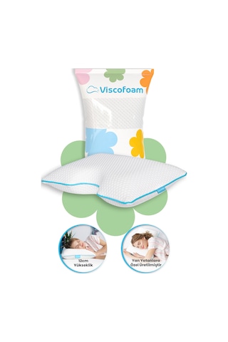Viscofoam Shoulder Yan Yatanlar İçin Boyun ve Omuz Destekli Ortopedik Visco Yastık