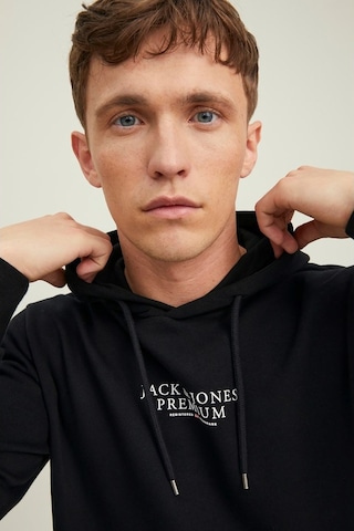 Jack & Jones Erkek Kapüşonlu Sweatshirt Jprbluarchıe 63412216335 Siyah