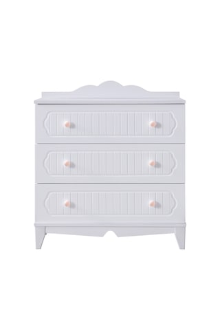 Şifonyer, Flower 3 Çekmeceli Şifonyer - Pembe