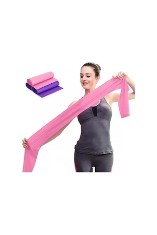 Pilates Direnç Bandı Egzersiz Lastiği Yoga Fitness Spor Bandı 120 Cm Turuncu - 854796469 Turuncu