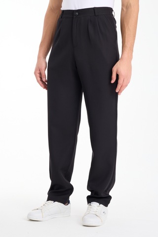 Gugus Erkek Baggy İthal Kumaş Pantolon Siyah