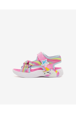 Skechers Unıcorn Dreams Sandal Küçük Kız Çocuk Pembe Işıklı Sandalet 303107n Pkmt