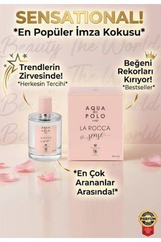 Aqua Di Polo La Rocca Sense Kadın Parfümü - En Popüler İmza Kokusu Çiçek - Meyve