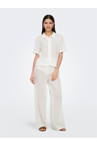 Onlfreya Straıght Pant Jrs Kadın Beyaz Pantolon - 15349329 Beyaz