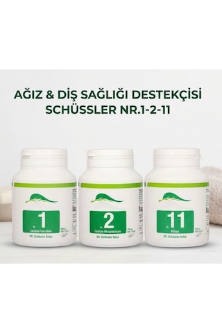 Schüssler Tuzları Nr.1-2-11 Ağız Diş Sağlığı Destekçi Kürü 3 x 400 Tablet