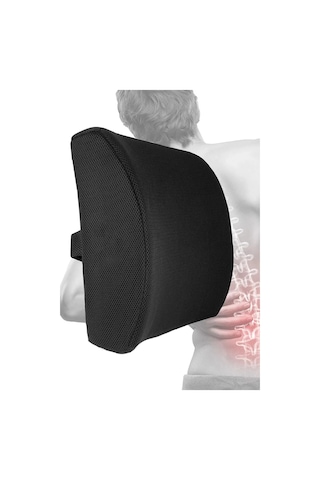 Autofresh Ortopedik Araç Oto Bel Destek Minder Yastığı Sırt Minderi Ofis Sandalye Desteği