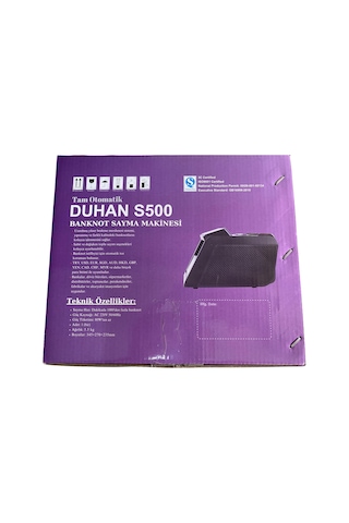 Duhan Para Sayma Makinası S500 Sesli Karışık Döviz Sayma