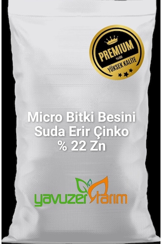 Çinko Gübre Bitki Besini Toz Saf Çinko %22 Zn 1 Kg