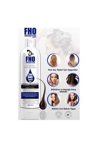 Freshen Hair Dökülme Karşıtı Bitkisel Şampuan 330 ML