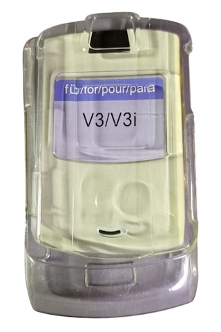 Motorola V3 İ Uyumlu Telefon Koruyucu Şeffaf Mika Kapak -
