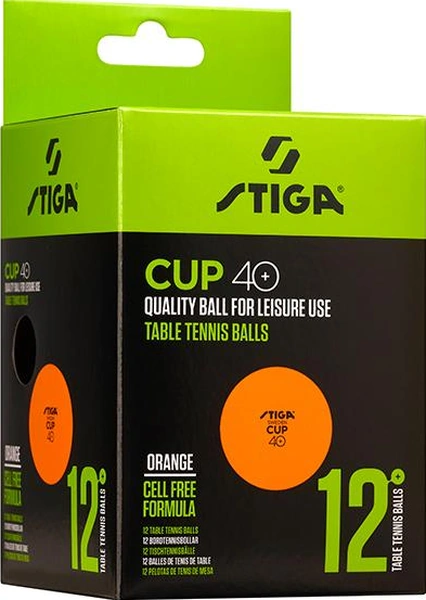 Stiga Table Tennis Ball Cup Pinpon Topu Turuncu 12li 1110-2503-12
