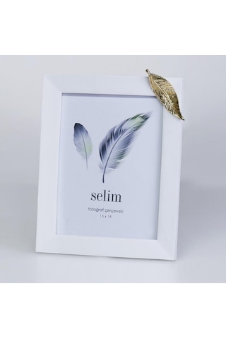 Crearthome 13x18 Yapraklı Çerçeve Beyaz Altın Scrv 124bya84rs