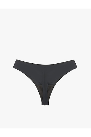Koton Rahat Kalıp Basic String Külot Siyah 6wlk30200mk Siyah