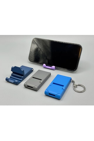 3d Baskı Katlanabilir Telefon Standı Anahtarlık Cep Tipi Telefon Tutucu Çok Renkli