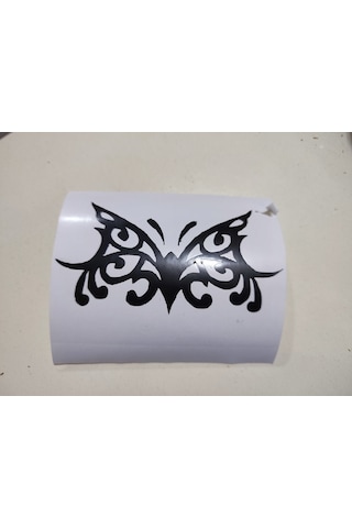 Siyah Kelebek Desenli Sticker Diğer