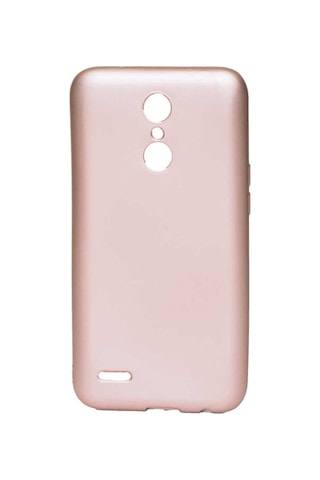LG Uyumlu K8 2017 Kılıf Zore Premier Silikon Kapak Rose Gold
