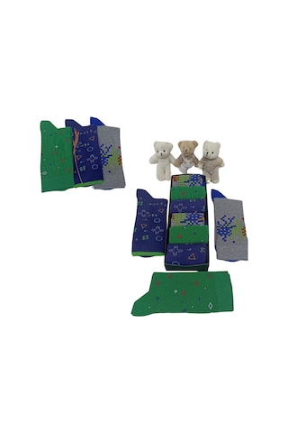 Garanti Çorap Eğlenceli Desenli Unisex Soket 6 Lı 1x Çok Renkli