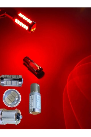 2 Adet12v 93 Led Tek Duy Turuncu Mercekli 33 Ledli Ampul