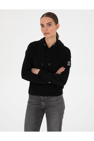 Pierre Cardin Kadın Siyah Sweatshirt 50312020-vr046 Siyah