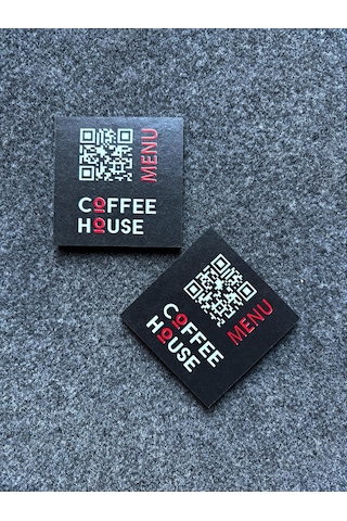 10 Adet Ahşap Qr Menü Otel, Bar, Cafe, Restaurant Barkod Masaüstü Qr Kod