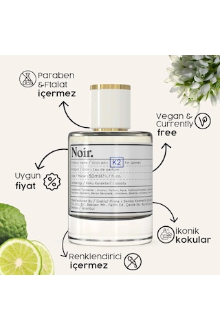 K2 Kadın Edp Parfüm 50 Ml 9% Amber - Çiçeksi