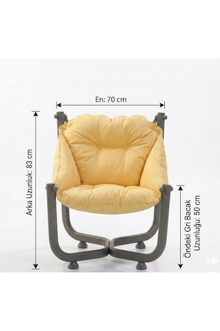 Missidea Standart Elit Relax Sarı Koltuk