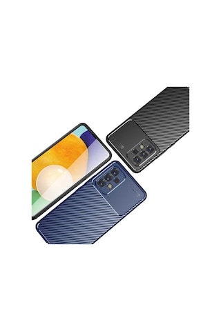 Goocamp Galaxy Uyumlu A73 Kılıf Negro Silikon Kapak - Lacivert Lacivert