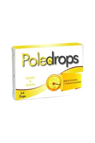 Poledrops Ballı Limonlu Boğaz Pastili – 24 Adet
