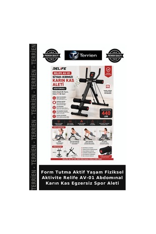 Form Tutma Aktif Yaşam Fiziksel Aktivite Relife Av-01 Abdomınal Karın Kas Egzersiz Spor Aleti