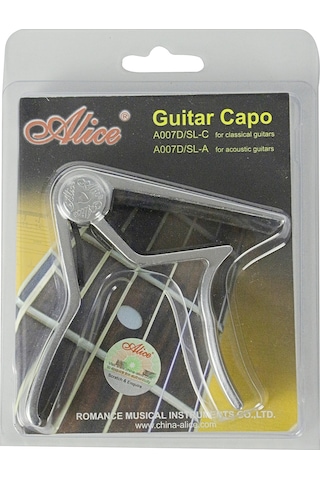 Alice Klasik Gitar Kapo Gümüş
