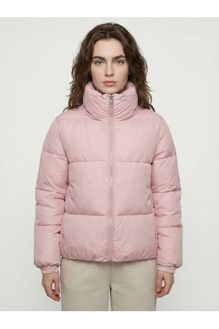 Regular Fit Kadın Mont Pembe