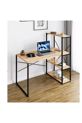 Kitaplıklı Çalışma Masası Bilgisayar Ofis Masası 5867