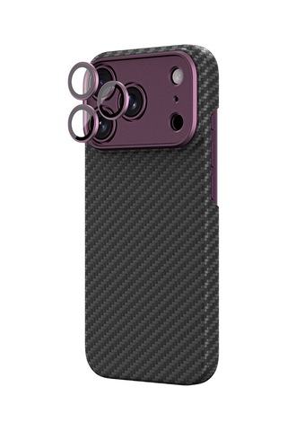 Apple Uyumlu iPhone 18 Pro Kılıf M-safeli 1500d Aramid Fiber Amazingthing Titan Max Slens Serisi Kapak Mor