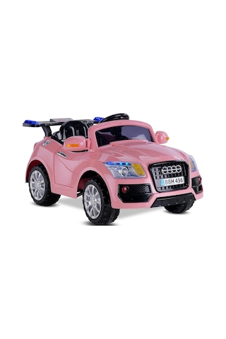 Babyhope 436 Kumandalı 12v Akülü Araba Pastel Pembe Çok Renkli