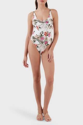 Guess Bayan Mayo E02J33MC045 P06W BEYAZ-YEŞİL Beyaz