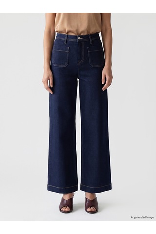 Lcwaıkıkı Classic İndigo Straigt Fit Kadın Jean Pantolon