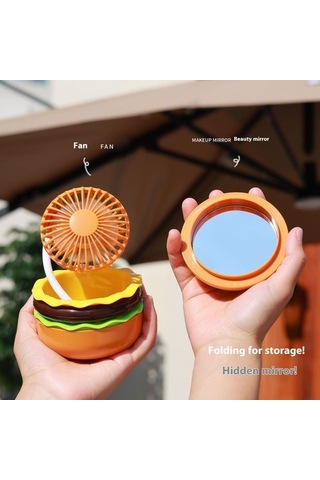 Serene Space Çok Fonksiyonlu Küçük Fantaşınabilir Küçük Fan 9050 Sarı