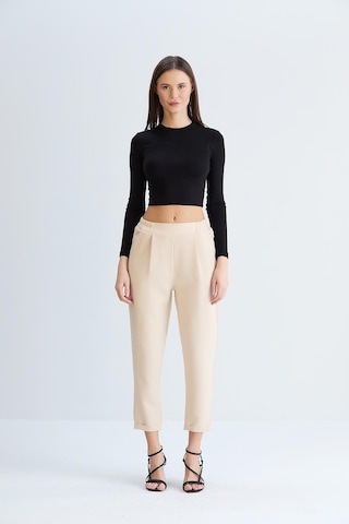Sortie Collection Duble Paça Bel Lastikli Pantolon Taş-taş Taş