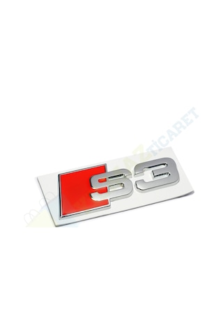 Audi S3 S4 S5 S6 S8 Metal Logo Arka Bagaj Arma Amblem