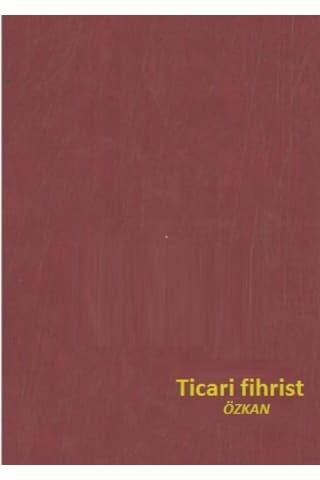 Ticari Fihrist 20X28 4'Lü Cilt Bezli Özkan Siyah