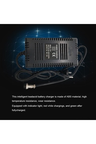 Moly 24v Akıllı Kurşun Asit Şarj Cihazı - 14ah Altı Pil İçin - 1.6-2.0a Çıkış - Sıcaklık Dayanıklı Abs - Led Gösterge Işığı