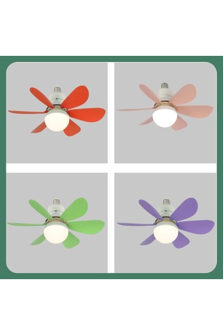 Gajeena Ev Odası Çocuk Odası Led Fan Lambası 40w Remsi Kontrol, Sürekli Işık Ayarı, Zamanlayıcı, 3 Renk Tonu Seçenekli