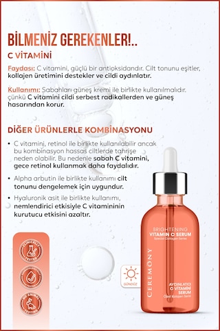 Ceremony Aydınlatıcı Vitamin C Serum 30 ML