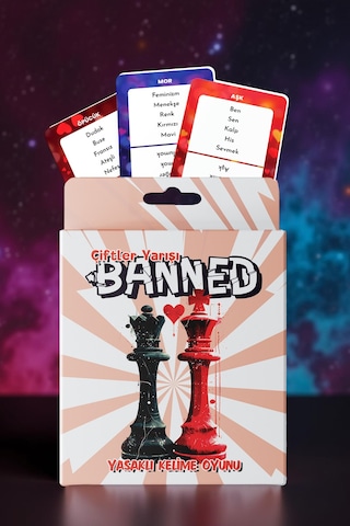 Banned Yasaklı Kelime Oyunu Çiftler Yarışı 45 Kart - 180 Kelime
