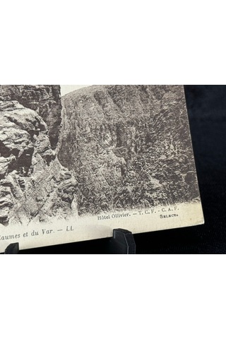 Fransa Vintage Kartpostal Hotel Ollivier.t. C. F.c.a.f. Guıllaumes. Gorges De Guillaumes Et Du Var. Ll