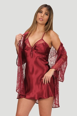 NBB Kadın Bordo Precious Gecelik Sabahlık Takımı